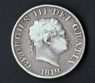 Coin Great Britton 1819 Silver Half Crown photo