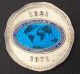 Italy 1971 Radiotelegraphy Radio Electric Sea Waves Silver Marked 925 Enamel Exonumia photo 6