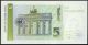 Germany Federal Republic Paper Money 5 Marks 1991 P - 37 Unc Brandenburg Gate Europe photo 2