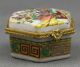 40mm China Colour Porcelain Woman Plum Blossom Trees Jewel Jewelry Box Coins: Ancient photo 1