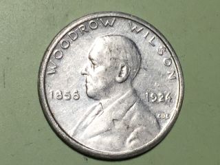 Woodrow Wilson Charm ' S Candy Premium 1856 - 1924 Charms Coin 5, photo