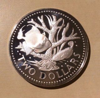 Barbados Two Dollars 1973 Proof photo