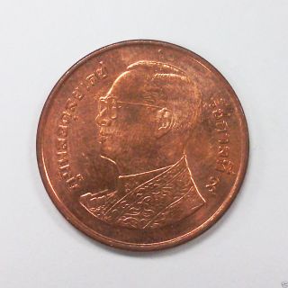 Coin 0.  5 Baht = 50 Satang Rama Ix Copper 65809 photo