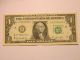 2013 $1 Dollar Bill Stuck Number Aka Gas Pump Error Note Currency Money Vf Paper Money: US photo 1