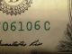2013 $1 Dollar Bill Stuck Number Aka Gas Pump Error Note Currency Money Vf Paper Money: US photo 5