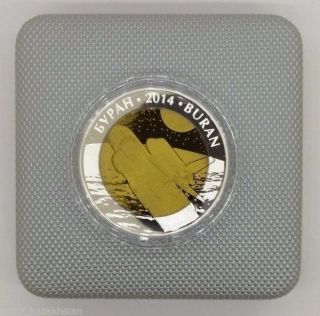 Buran,  Space,  Tantal,  Kazakhstan Coin,  500 Tenge,  2014,  Unc photo