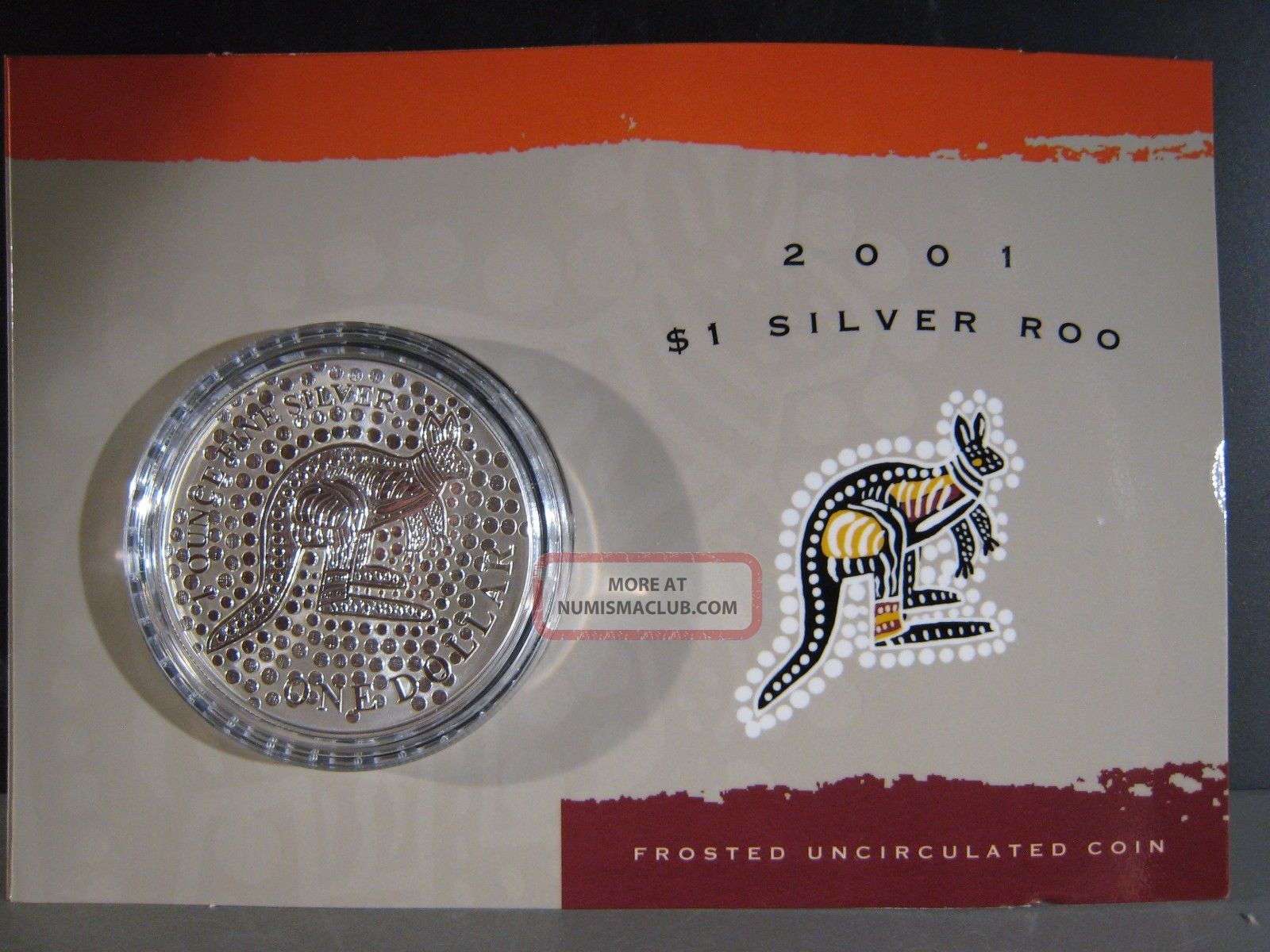 2001 Australia Silver Frosted Uncirc.  