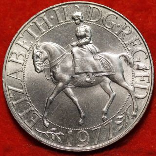 Uncirculated 1977 Great Britain Crown Foreign Coin S/h photo