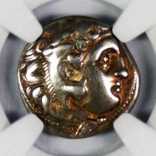 336 - 323 Bc Macedon Kingdom Drachm Alexander Silver Coin Ngc Vf photo