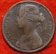1868 Great Britain One Penny Foreign Coin S/h UK (Great Britain) photo 1