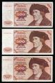 3000 German Marks (6 X 500 Marks 1960/70 Issues) Bundesbank Accepted No Rsrv Europe photo 1