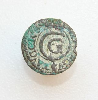 Sweden Livonia.  Solidus Schilling Silver Coin 1655 photo