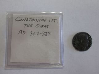 Constantine The Great 307 - 337ad Follis Camp Gate Ancient Roman Coin Rare Coin photo