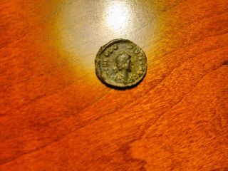 Byzantine Imp.  Theodosius L Ae4 Bronze Coin,  388 - 395 Ad photo