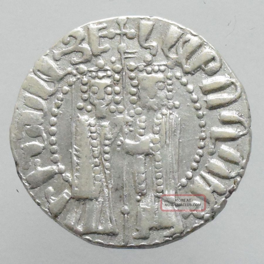 Cilician Armenia Hetoum I Ar Tram Armenian Silver Coin Coins: Medieval photo