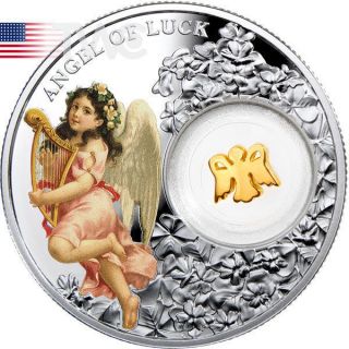 Niue 2015 1$ Angel Of Luck - Angels 14.  14g Proof Silver Coin photo