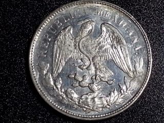 1900 - Mo Mexico Peso Silver Coin photo