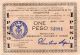 Philippines 1944 Mindanao One 1 Peso Emergency Banknote S523d Series V5 Ww2 Asia photo 2