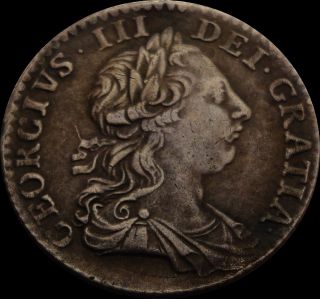 1763 Crown Georgius Iii Dei Gratia Britanniar Rex Coin photo