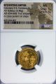 Gold Solidus Ad654 - 668 Constants Ii,  Constants Iv Ms Mintstate Uncirculated Ngc Coins: World photo 2