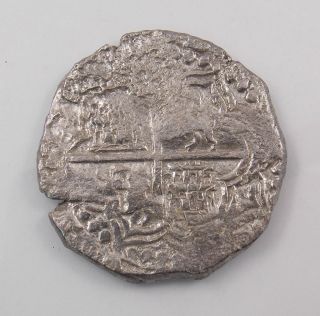 Atocha 8 Reales Silver Cob Coin Philip Iii Potosi 25.  9 Grams No (3320) photo