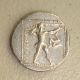 375 - 325 Bc Pamphylia,  Aspendus Wrestlers/slinger Ancient Greek Silver Stater Vf Coins: Ancient photo 1