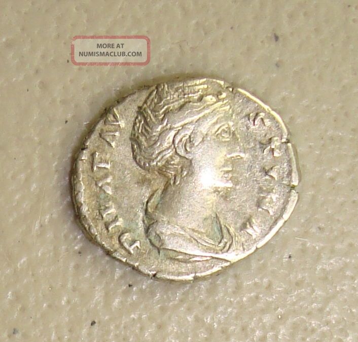 Ad 138 141 Diva Faustina Sr Aeternitas Reverse Ancient Roman Silver Denarius Vf