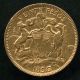Chile 1896 Gold 20 Pesos (149,  000 Minted) South America photo 1