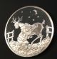1995 Rare Santa & Reindeer Proof Xmas Christmas 1 Troy Oz.  999 Fine Silver Coin Silver photo 4