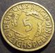 Germany 1935 - A 5 Reichspfennig German 3rd Reich Brass Coin (rl 477) Germany photo 1