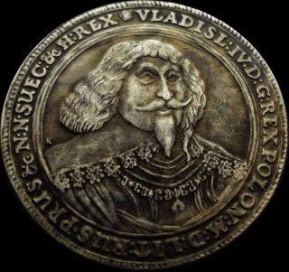Vladislaus Iv Vasa 1637 Thaler Poland Coin photo