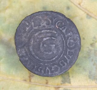 Sweden Livonia Solidus Schilling Silver Coin 1655 photo