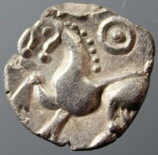 Rare Celtic Drachm,  Silver,  Kugelwange Type,  Horse,  Boier Tribe,  2.  Century Bc photo