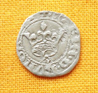 Medieval Hungarian Coin - Maria Queen 1382 - 1395.  Silver Denar photo