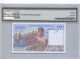 Madagascar 1000 Francs Nd.  1994 P 76b Pmg 66 Epq Gem Uncirculated Banknote Africa photo 1