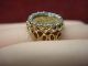 Mexico Two Peso Gold Coin In Fancy 14k Ring With 16 Diamonds - Extra Gold photo 1