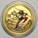 2016 P Australia Colorized Gold 9999 Lunar Year Of Monkey King 1/10 Oz Coin Bu Commemorative photo 1