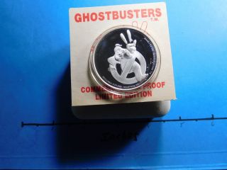 Ghostbusters 2 Movie 2004 Columbia Pictures 999 Silver Round Coin 1 Oz 2 photo