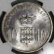 1966 Ngc Ms 64 Bu Monaco Silver 10 Francs Grace Kelly Wedding Coin (16052002c) Europe photo 1