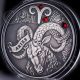 Belarus 2014 20rubles Aries Zodiac Sign Antique Finish Silver Coin Swarovski® Europe photo 1