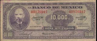 Mexico - 10,  000 Pesos - 18.  1.  1978 - P72 - Avg photo