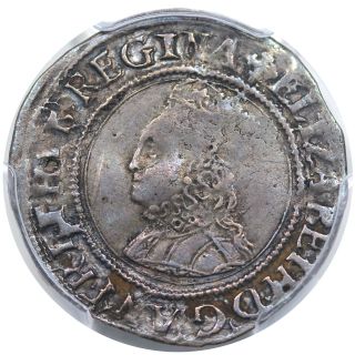 (1560 - 61) Great Britain Groat,  Elizabeth,  S - 2556,  Pcgs Vf35,  Nicely Toned photo