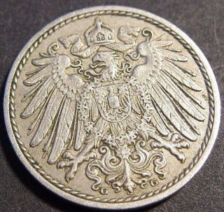 Germany 1911 - G 5 Pfennig German Empire Coin (rl 574) photo