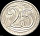 Czechoslovakia - Czechoslovakian 1933 25 Haleru Coin - Rare Europe photo 1