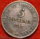 1847 Swiss Cantons Geneva 5 Centimes Foreign Coin S/h Europe photo 1