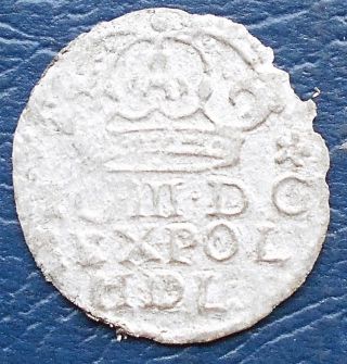 Scarce Silver 1587 - 1632 Poland 1 Groschen Sigismund Iii Circulated Msb140 photo