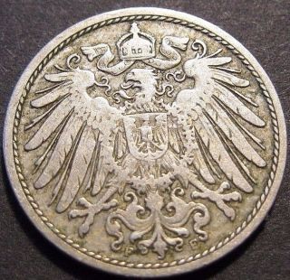 Germany 1898 - F 10 Pfennig German Empire Coin (rl 554) photo