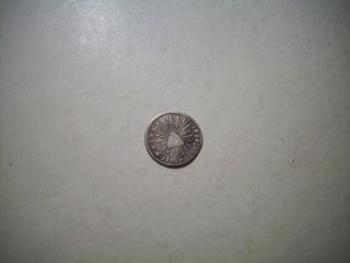 Rg 1839 Pj 1/2 Real Mexico Silver Coin photo