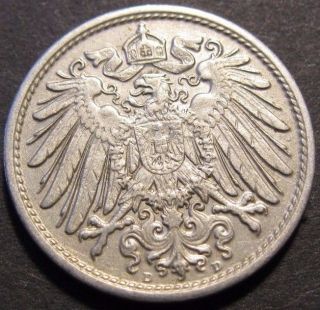 Germany 1913 - D 10 Pfennig German Empire Coin (rl 555) photo