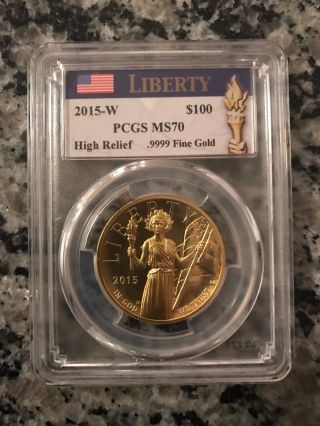2015 American Liberty High Relief Pcgs Ms - 70 photo